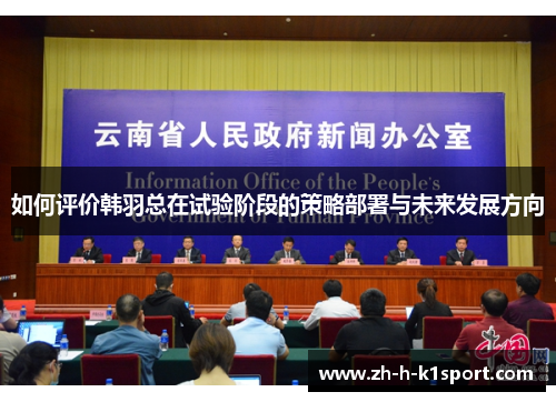如何评价韩羽总在试验阶段的策略部署与未来发展方向