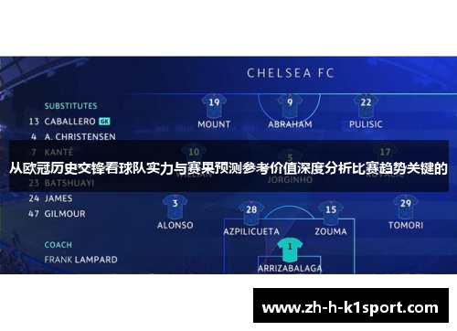 从欧冠历史交锋看球队实力与赛果预测参考价值深度分析比赛趋势关键的 从欧冠历史交锋看球队实力与赛果预测参考价值深度分析比赛趋势关键的